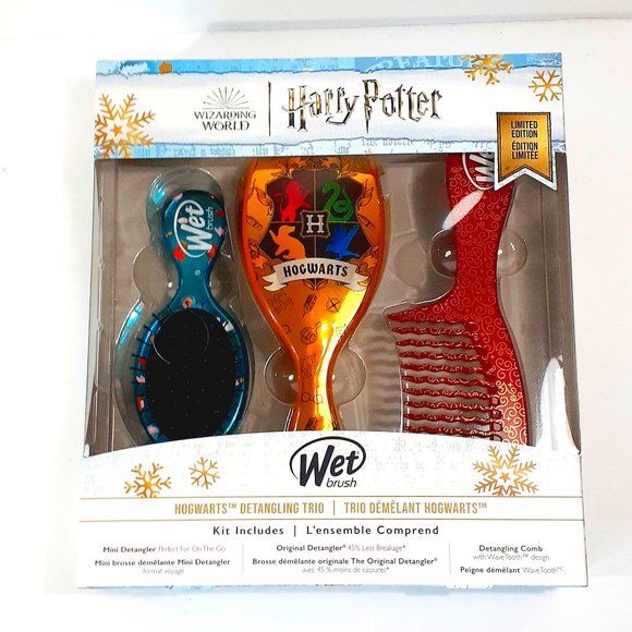 Hair Wb Harry Potter Wet Hair Brush Hogwarts Detangling Trio Limited